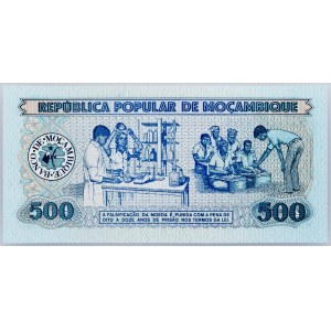 Mozambik, 500 meticais 1980