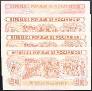 Mozambik, 50, 1000 meticais 1986