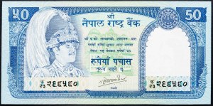 Népal, 50 roupies 1990-1995