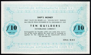 Nizozemsko, 10 guldenů 1957