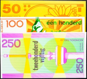 Pays-Bas, 50, 100, 250 Gulden