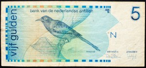 Antille Olandesi, 5 Gulden 1986