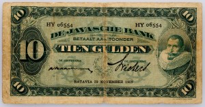 Holenderskie Indie Wschodnie, 10 Gulden 1929