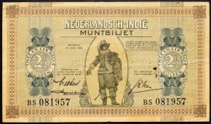 Netherlands East Indies, 2 1/2 Gulden 1940