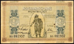 Indie Orientali Olandesi, 2 1/2 Gulden 1940
