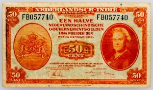 Netherlands East Indies, 50 Cent 1943