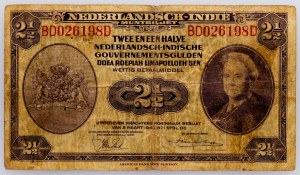 Netherlands East Indies, 2 1/2 Gulden 1943
