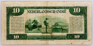 Indie Orientali Olandesi, 10 Gulden 1943