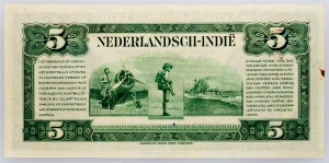 Netherlands East Indies, 5 Gulden 1943
