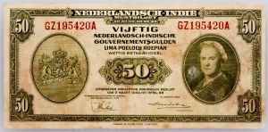 Indie Orientali Olandesi, 50 Gulden 1943