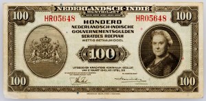 Indie Orientali Olandesi, 100 Gulden 1943