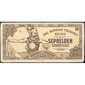 Niederländisch-Ostindien, 10 Roepiah 1944