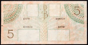 Netherlands East Indies, 5 Gulden 1946