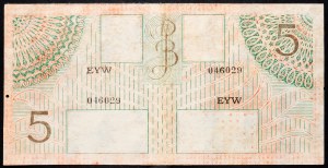 Holandská východná India, 5 guldenov 1946