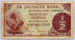 Holandská východná India, 1/2 centa 1948