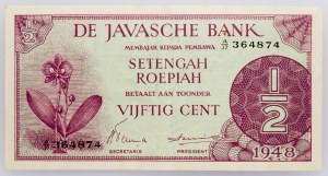 Holandská východná India, 1/2 centa 1948