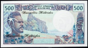 Nové Hebridy, 500 franků 1980