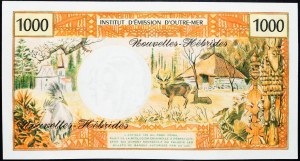 New Hebrides, 1000 Francs 1980