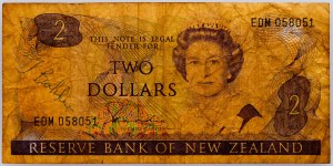 New Zealand, 2 Dollars 1981-1985