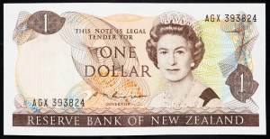 New Zealand, 1 Dollar 1985-1989