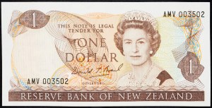 Nouvelle-Zélande, 1 dollar 1989-1992