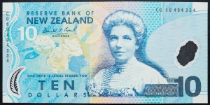 Neuseeland, 10 Dollars 1999