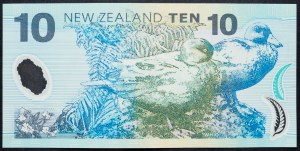 New Zealand, 10 Dollars 1999