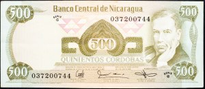 Nicaragua, 500 Cordobas 1984