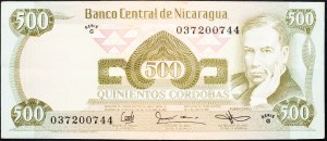 Nikaragua, 500 Cordobas 1984