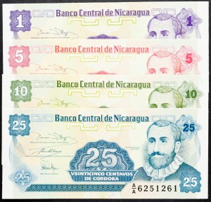 Nikaragua, 1, 5, 10, 25 centavos 1991