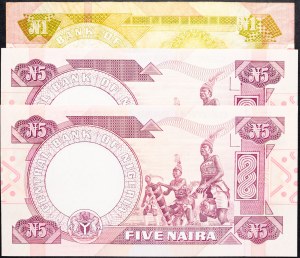 Nigeria, 1, 5 Naira 1984-2000, 2002