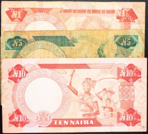 Nigeria, 1, 5, 10 Naira 1979-1984