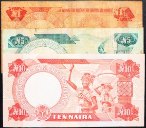 Nigeria, 1, 5, 10 Naira 1979-1984