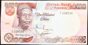 Nigéria, 100 naier 2001