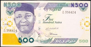 Nigérie, 500 Naira 2005