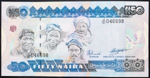 Nigérie, 50 Naira 2001-2005