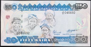 Nigérie, 50 Naira 2001-2005