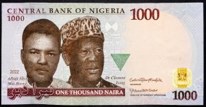 Nigérie, 1000 nair 2022