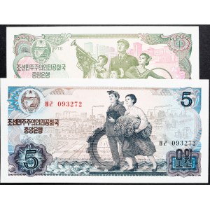 North Korea, 1, 5 Won 1978