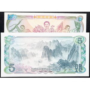 North Korea, 1, 5 Won 1978