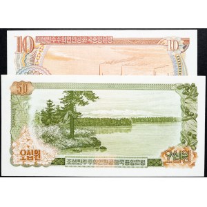 North Korea, 10, 50 Won 2000