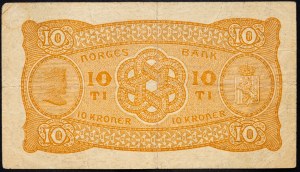 Norvegia, 10 corone 1942