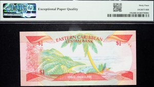 Organisation des États des Caraïbes orientales, 1 dollar 1985-1988