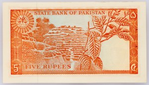 Pakistan, 5 rupii 1972-1976