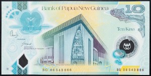 Papouasie-Nouvelle-Guinée, 10 Kina 1998