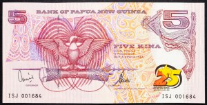 Papua-Nová Guinea, 5 Kina 2000