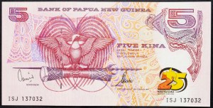 Papua New Guinea, 5 Kina 2000