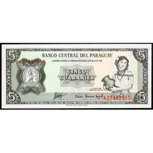 Paraguay, 5 Bürgschaften 1952
