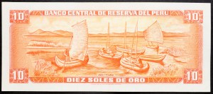 Peru, 10 Soles de Oro 1974