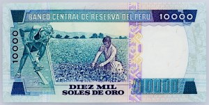 Pérou, 10000 Soles de Oro 1981